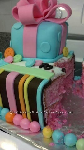 My First Gender Reveal Cake