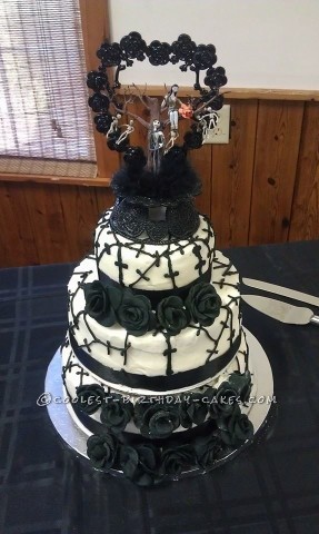 Cool Nightmare Before Christmas Wedding Cake