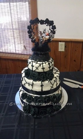 Cool Nightmare Before Christmas Wedding Cake