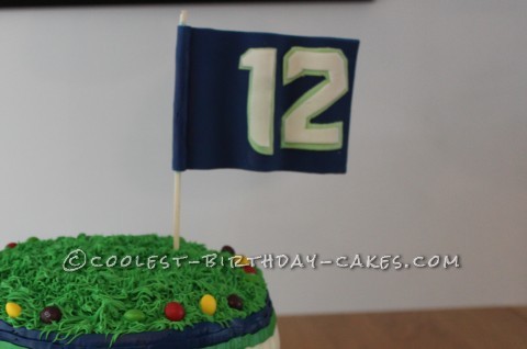 Seahawk Birthday and Super Bowl Cake