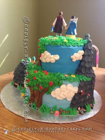Snow White's Enchanted Forest Cake