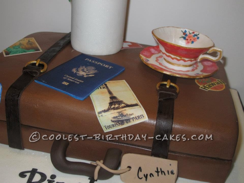 Coolest Travel and Tea Birthday Cake Design