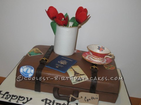 Coolest Travel and Tea Birthday Cake Design