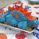 3-D Dino Stegosaurus Cake for 3-Year-Old Birthday
