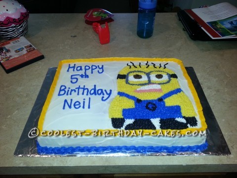 Awesome Minion Cake for 5 Year Old