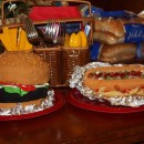 Coolest Hamburger and Hot Dog Cake