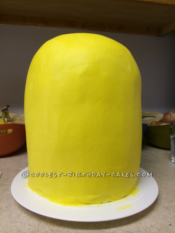 Covered in yellow buttercream