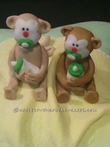 Monkey Baby Shower Cake