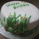 Flower Power Birthday Cake