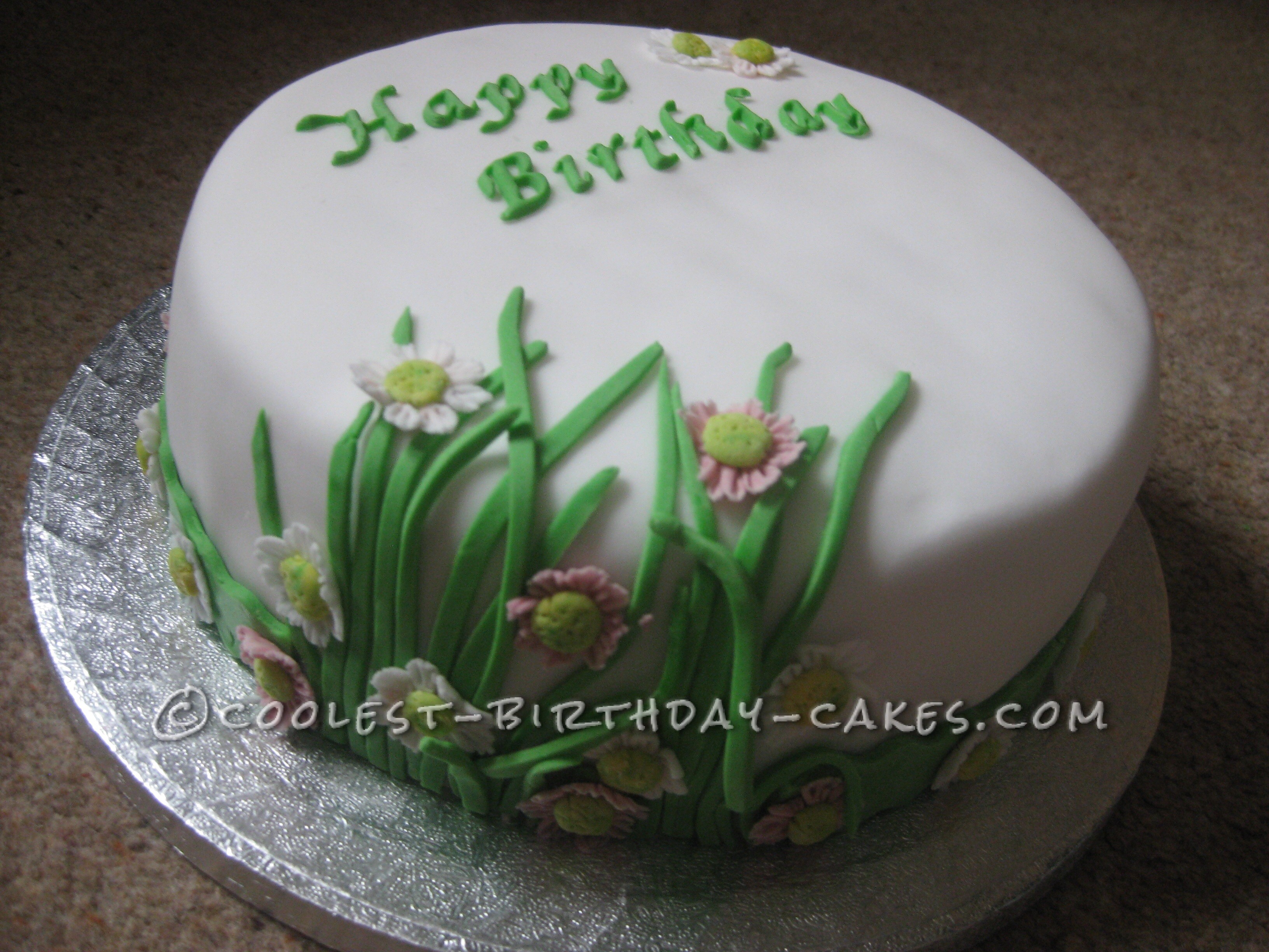 Flower Power Birthday Cake