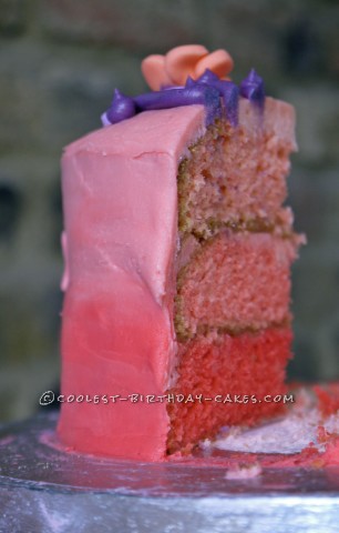 Pink Ombre Mother's Day Cake