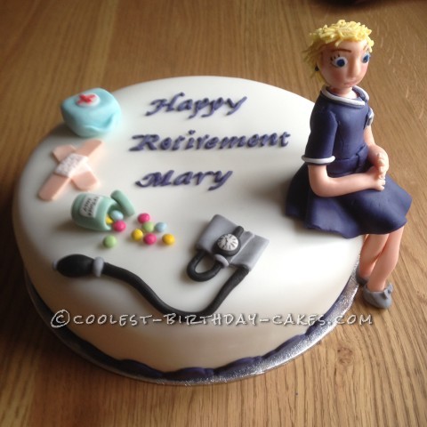 Cool Homemade Retirement Cake