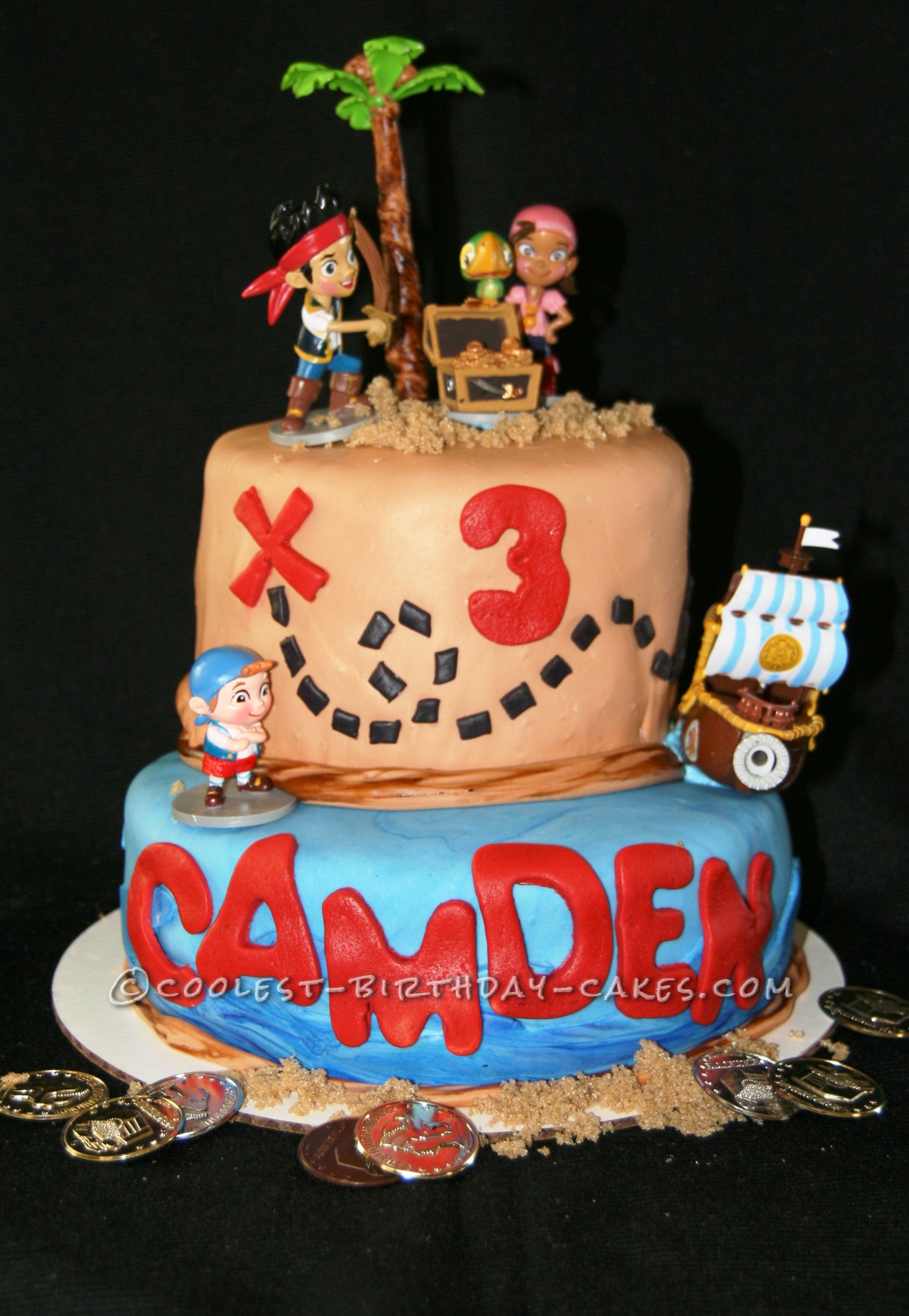 Simple and Cool Jake and the Neverland Pirates Cake