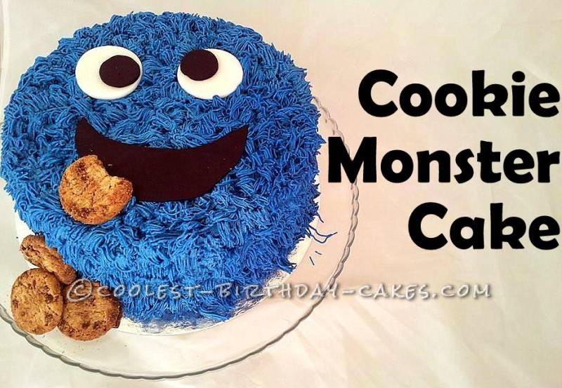 Coolest Homemade Cookie Monster Cakes