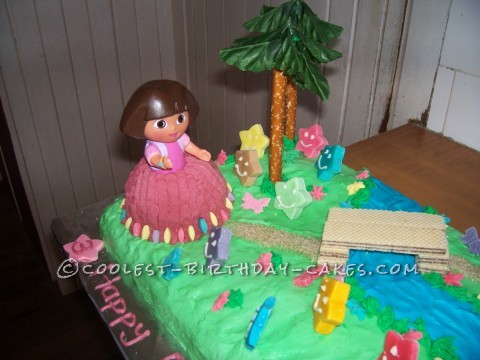 Coolest Dora Scene Cake for a 3-Year Old Girl