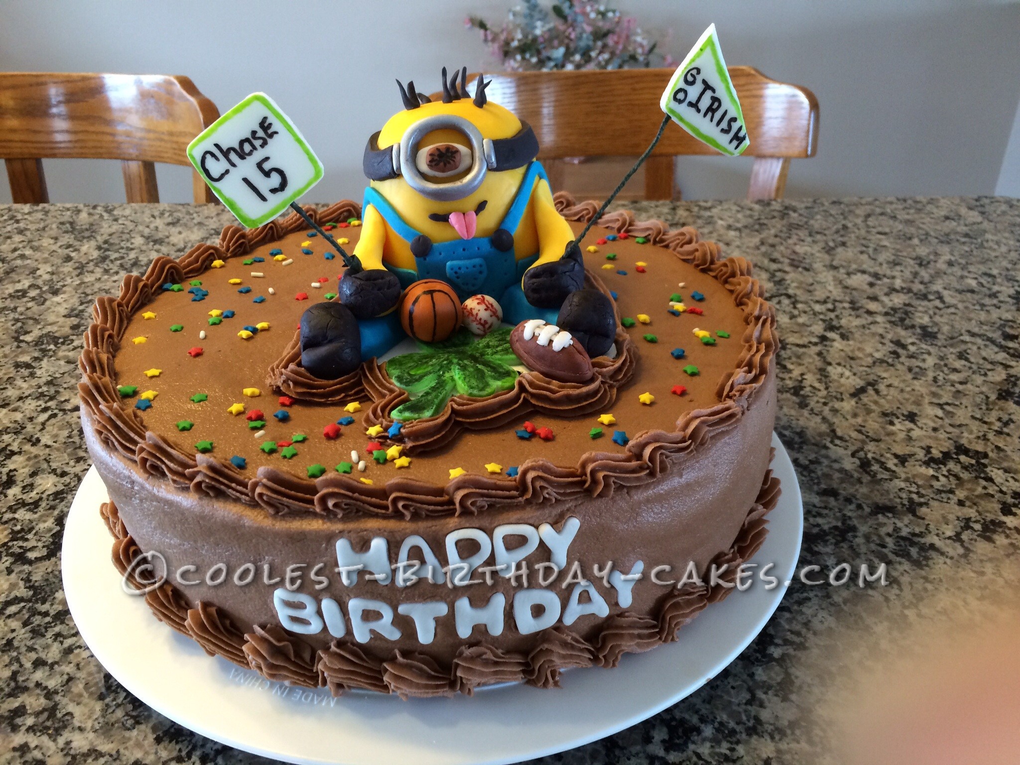 Cool Minion and Sports Cake