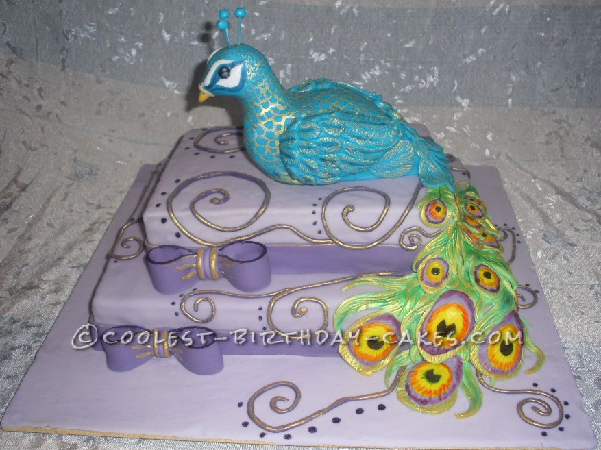 Coolest Peacock Cake