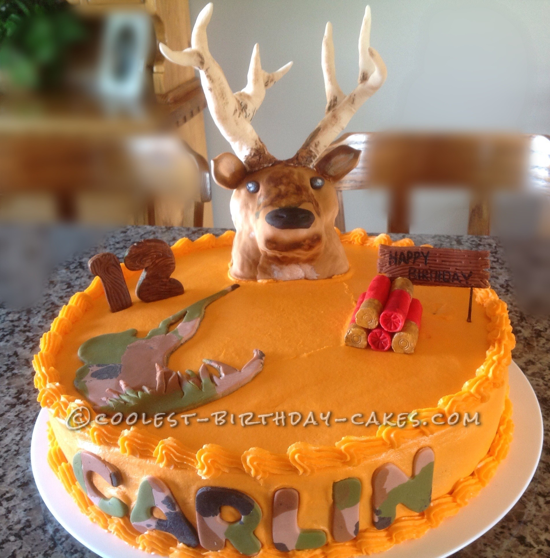 Coolest Deer Hunting Cake