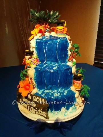 Coolest Luau Graduation Cake
