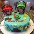 Coolest Mario and Luigi Birthday Cake