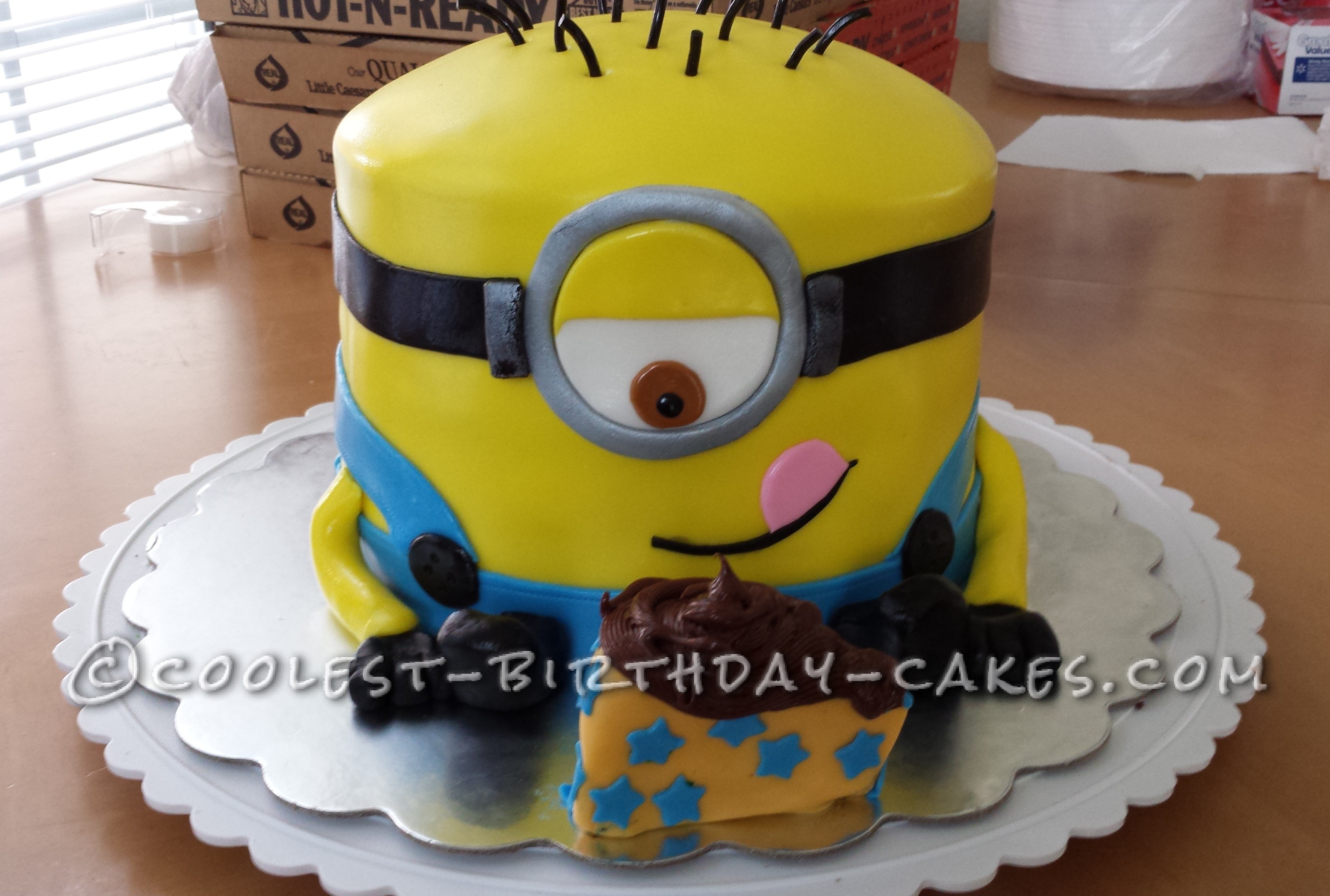 Cool 9th Birthday Minion Cake