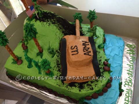 Coolest Army Tank 8th Birthday Cake