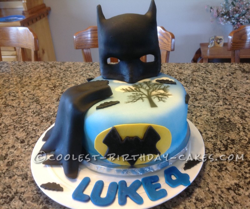 Coolest 4th Birthday Batman Cake