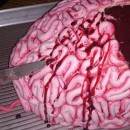 Brain Cake with Fake Blood