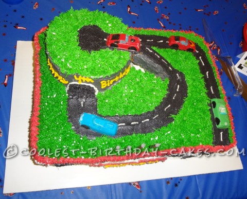 Coolest Hot Wheels Racetrack Birthday Cake