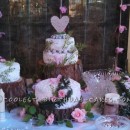 Beautiful Wedding Cakes with Silk Flowers