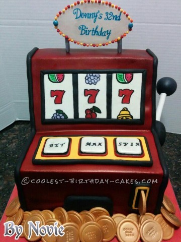 Slot Machine Picture of Cake