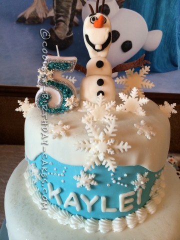 Cool Olaf Cake from Frozen