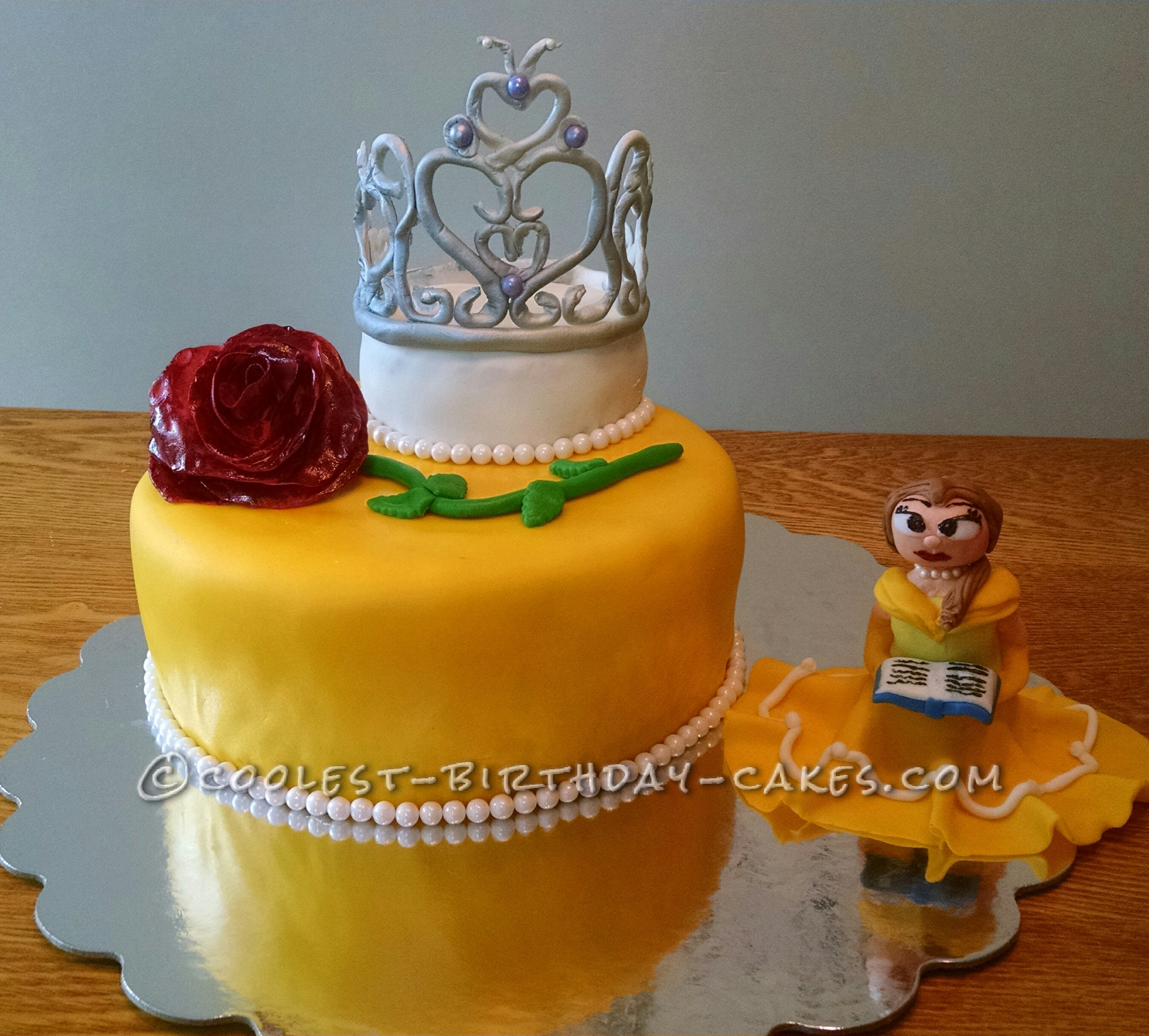 Cool Homemade Beauty and the Beast Cake