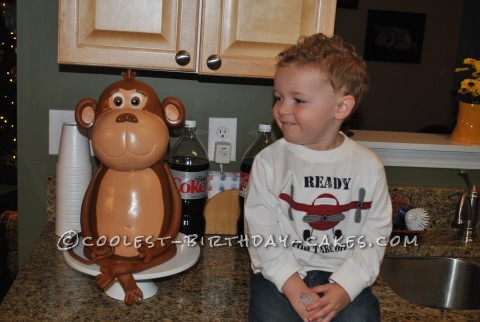 Coolest 3D Buddy the Monkey Cake