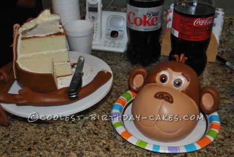 Coolest 3D Buddy the Monkey Cake