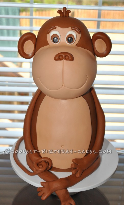 Coolest 3D Buddy the Monkey Cake