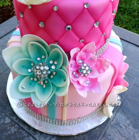 beautiful birthday cake with bling