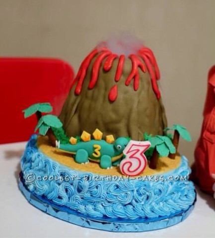 Erupting Volcano Cake