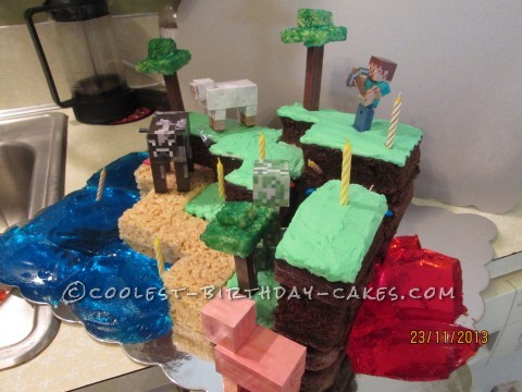 It-Has-It-All Minecraft Cake