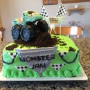 Coolest Homemade Monster Jam Cake - All Edible!
