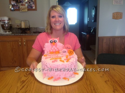 Coolest Owl Birthday Cake
