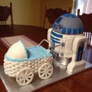 Awesome R2D2 Baby Shower Cake