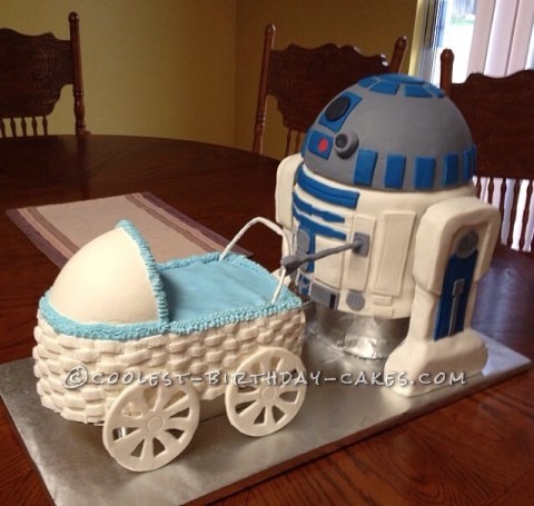 Awesome R2D2 Baby Shower Cake