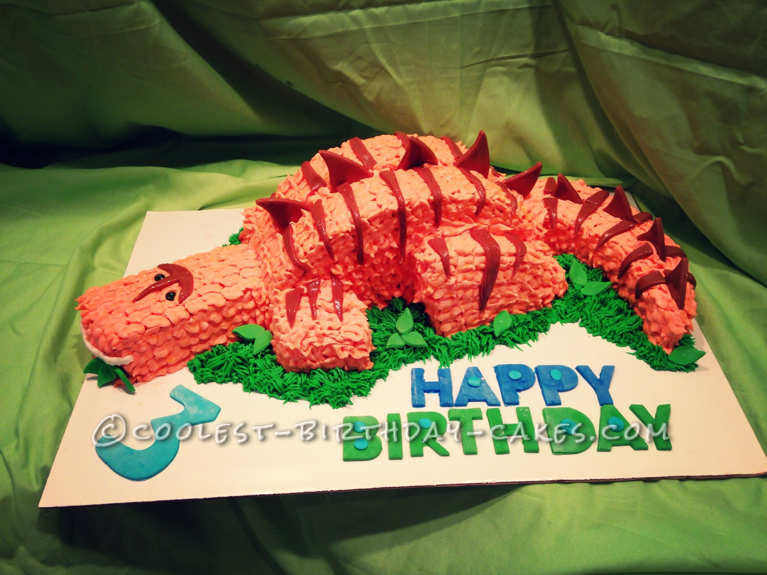 Roaring Cool Dinosaur Cake
