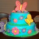 Sweetest 1st Birthday Butterfly Cake