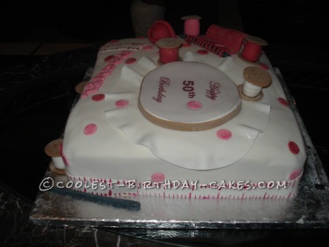 Coolest 50th Needlework Cake