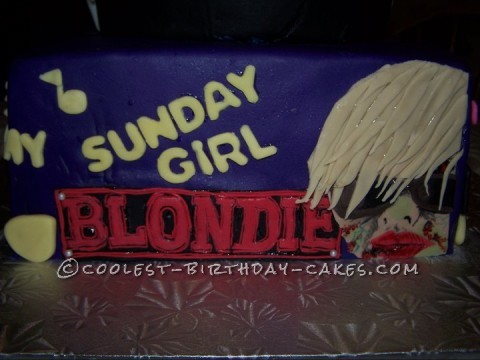 Cool Skull Cake with 70's Zombie-Style Band Covers