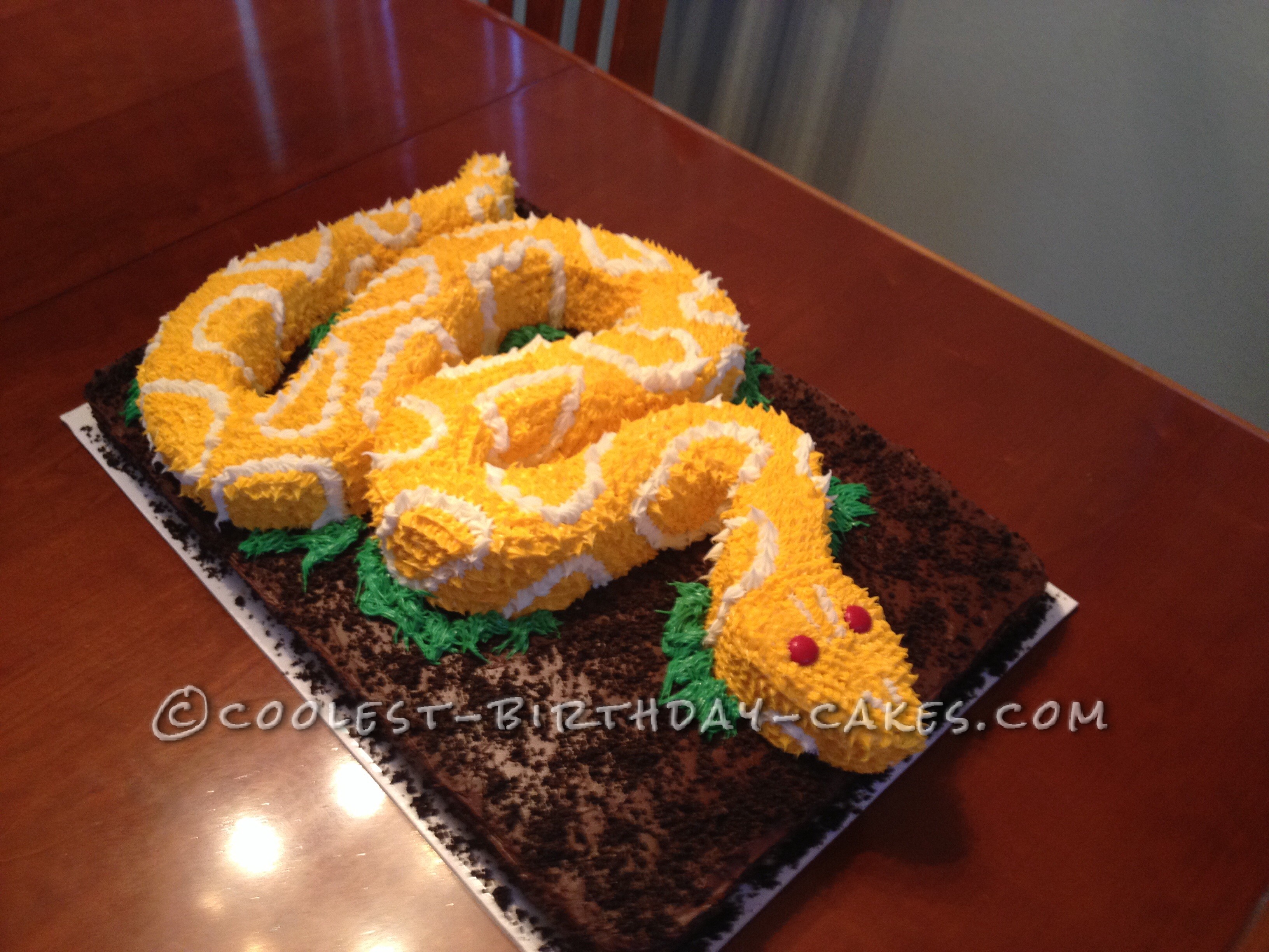 Coolest Snake Birthday Cake