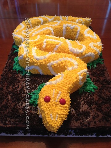 Coolest Snake Birthday Cake