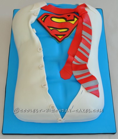 Undercover Superman Cake